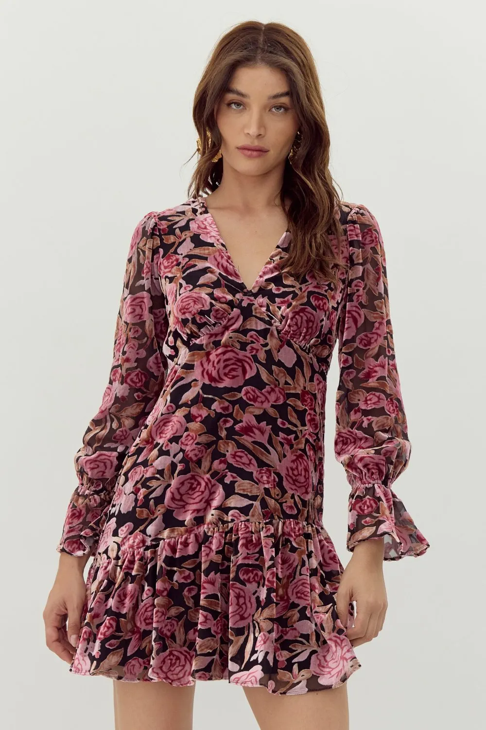 Merida Burnout Mini Dress sold by Adelyn Rae