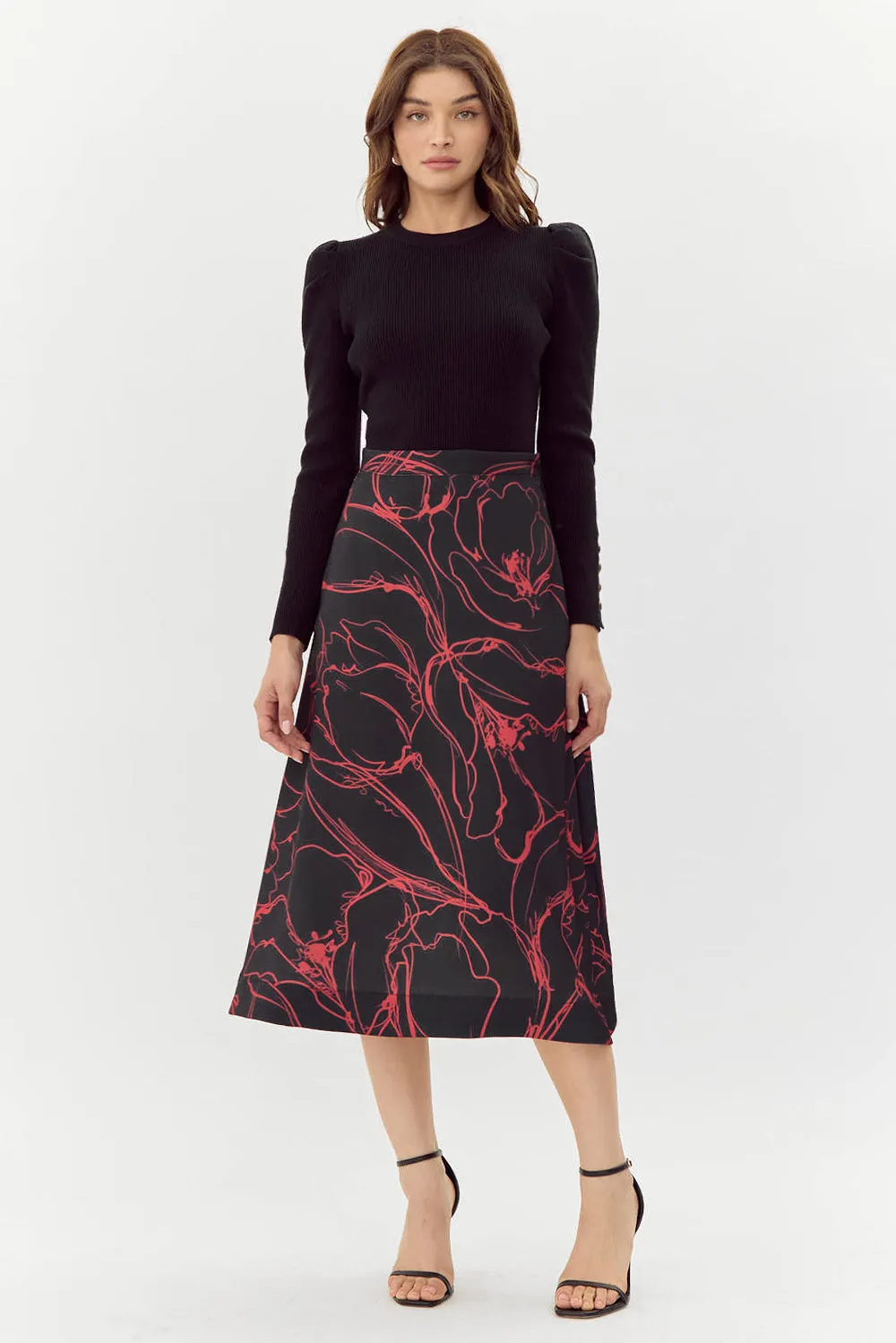 Reba Printed Midi Skirt sold by Adelyn Rae product image thumbnail 2