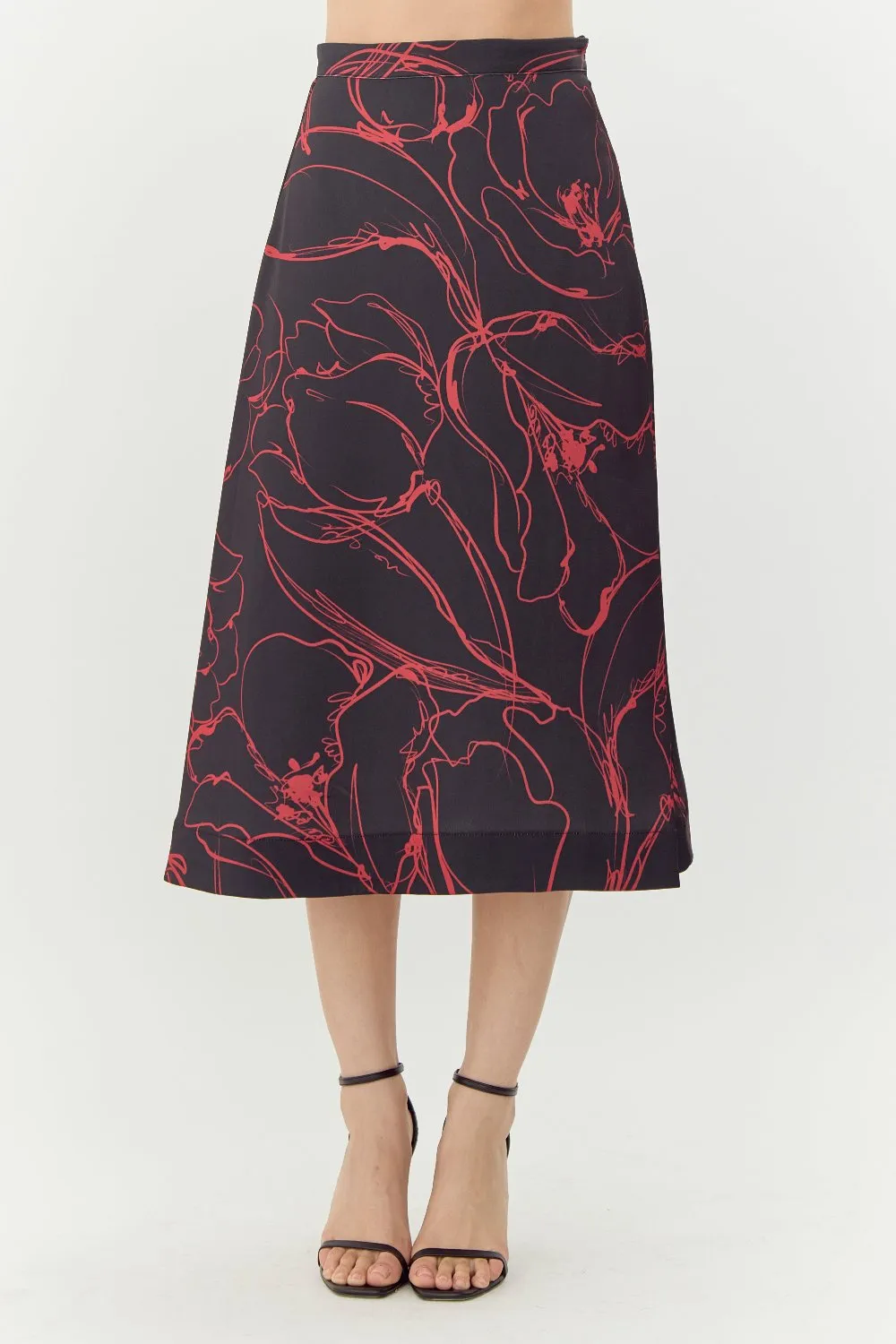 Reba Printed Midi Skirt sold by Adelyn Rae