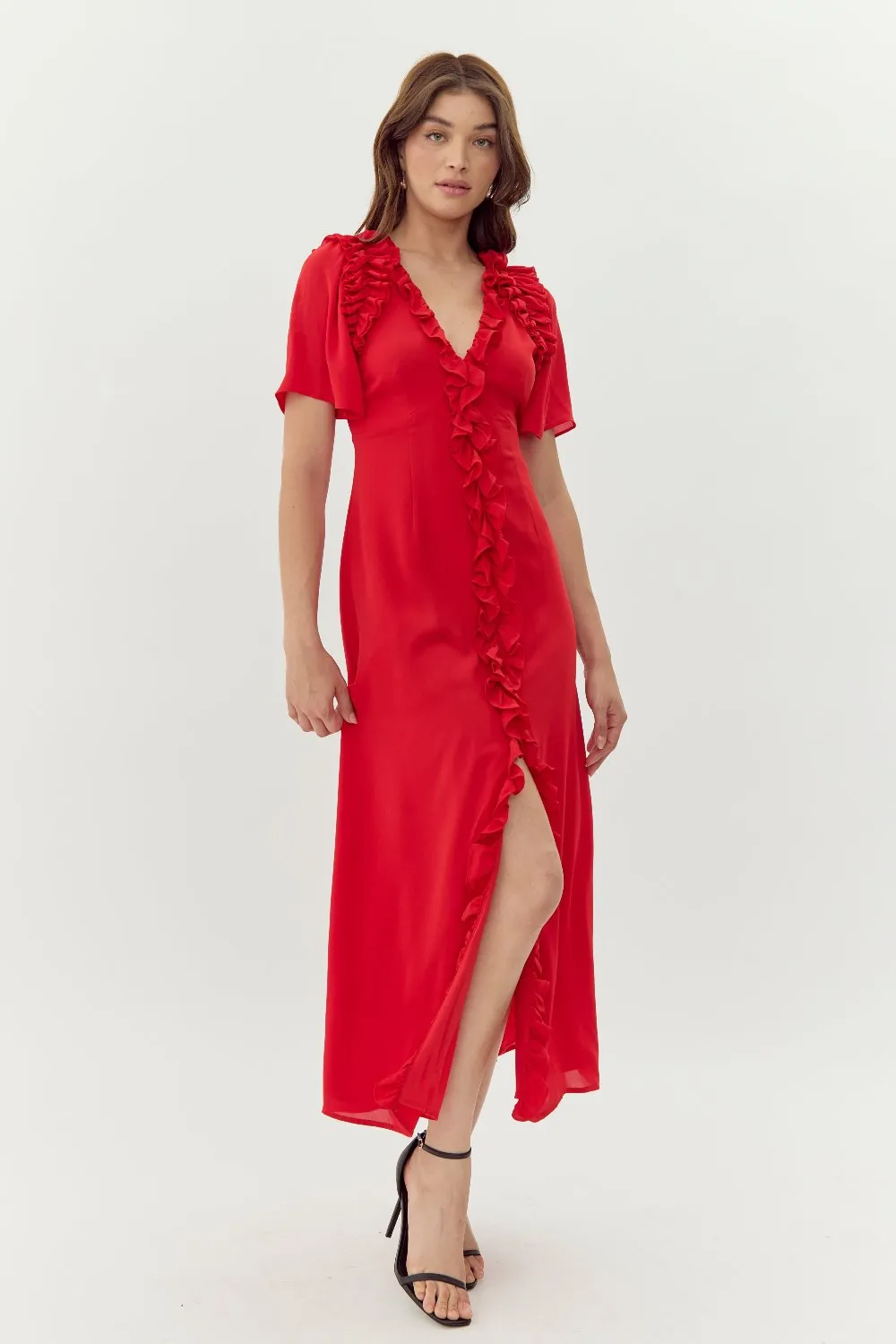 Georgina Ruffled Maxi Dress sold by Adelyn Rae product image thumbnail 2