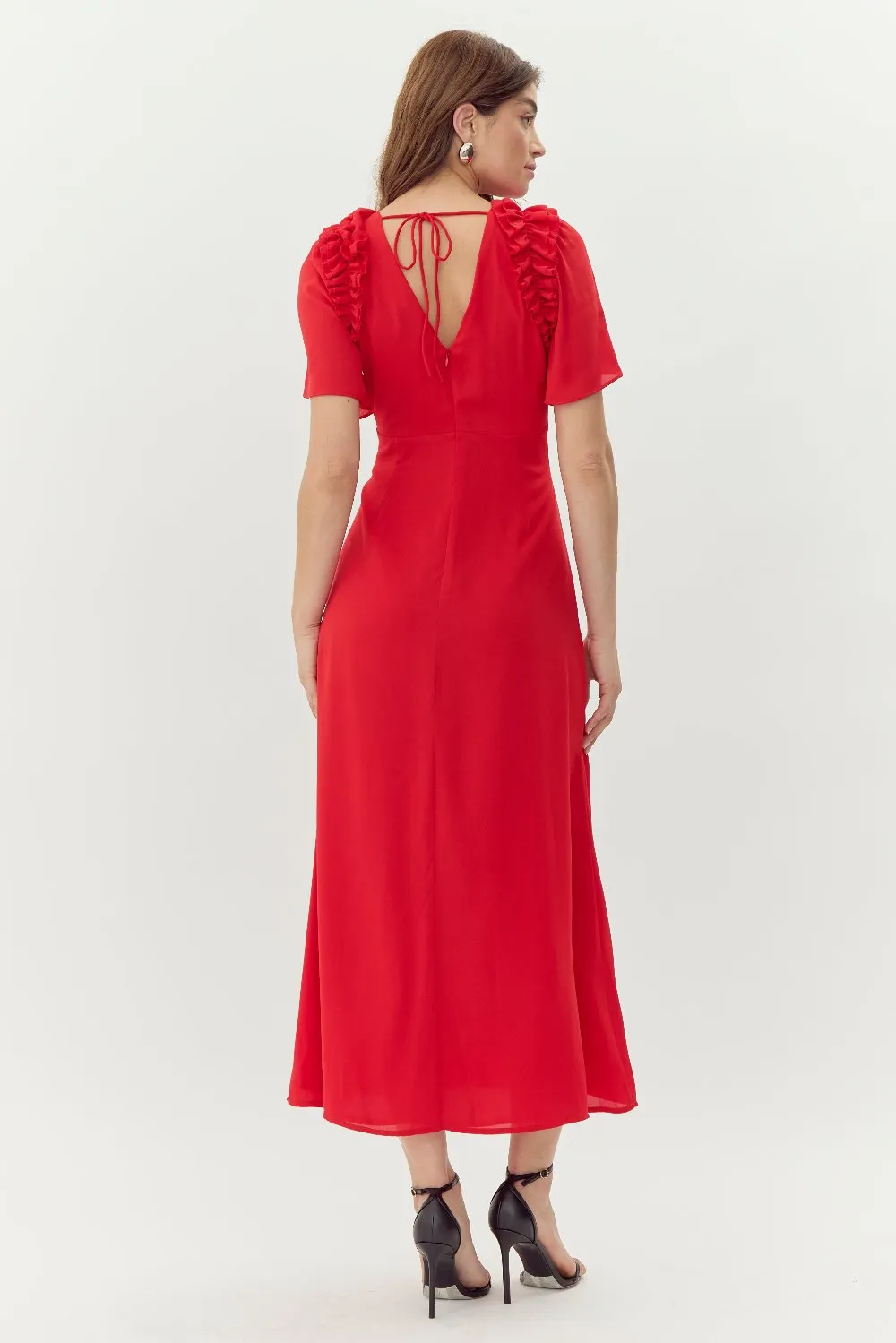 Georgina Ruffled Maxi Dress sold by Adelyn Rae product image thumbnail 3