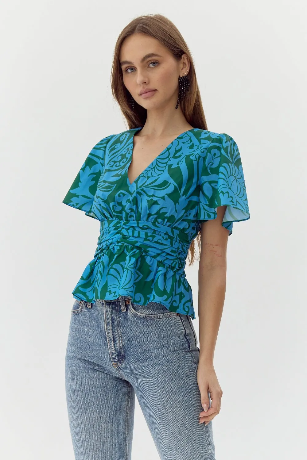 Arlene Peplum Blouse sold by Adelyn Rae product image thumbnail 3