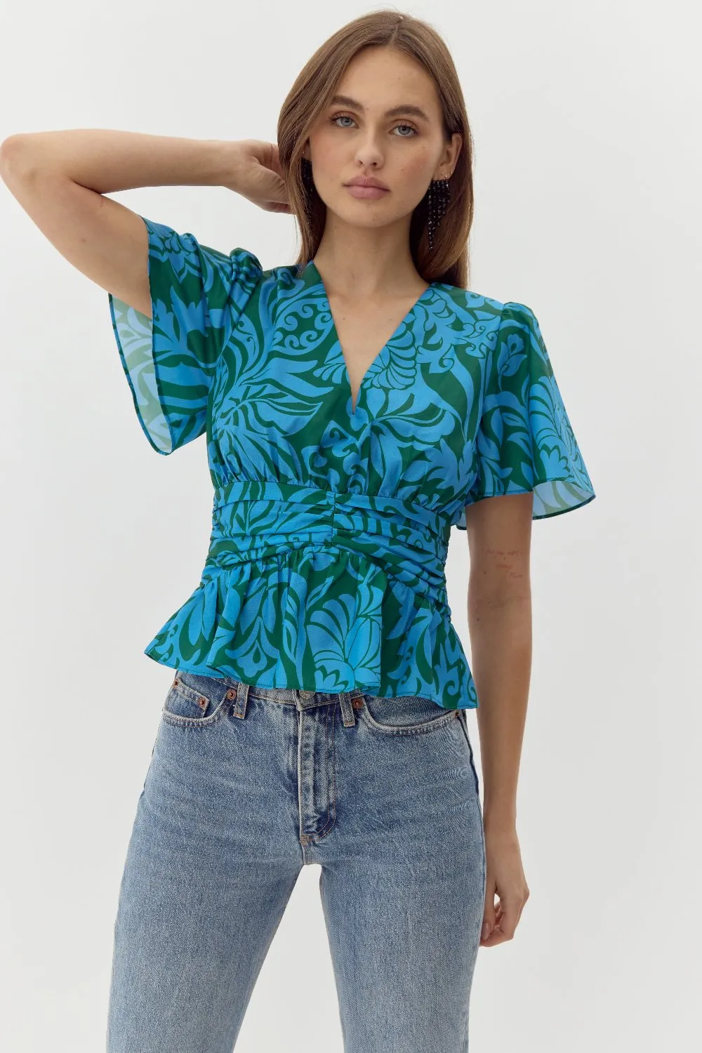 Arlene Peplum Blouse sold by Adelyn Rae product image thumbnail 2