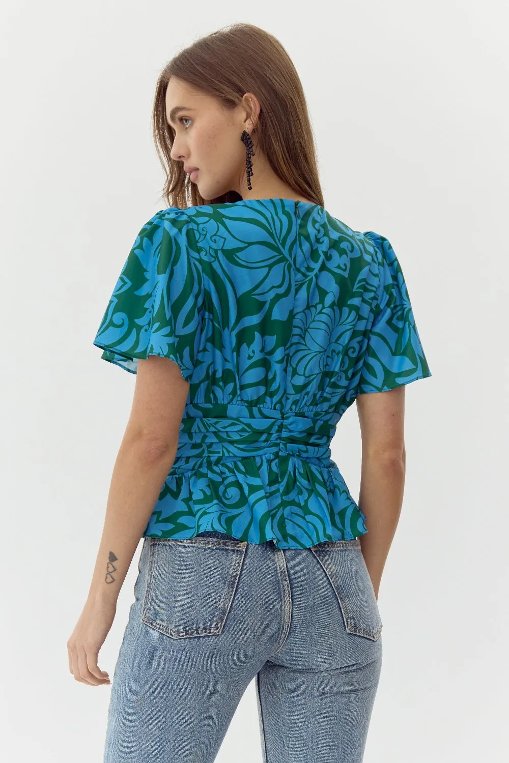 Arlene Peplum Blouse sold by Adelyn Rae product image thumbnail 4