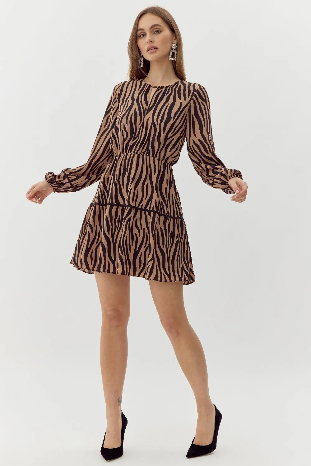 Denise Animal Mini Dress sold by Adelyn Rae product image thumbnail 3