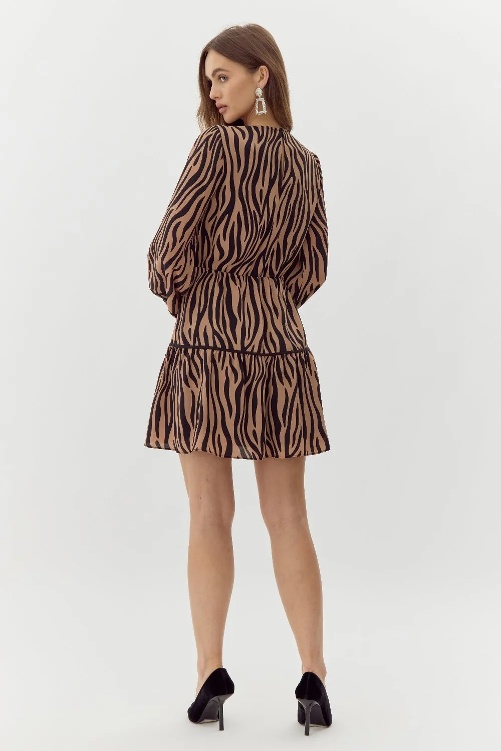 Denise Animal Mini Dress sold by Adelyn Rae product image thumbnail 4