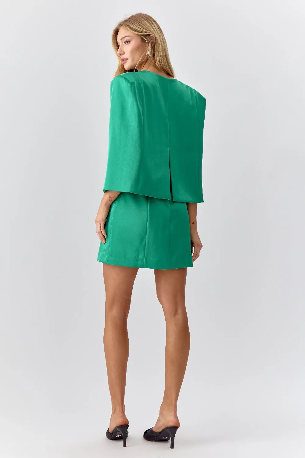 Maxine "V" Cape Dress sold by Adelyn Rae product image thumbnail 3