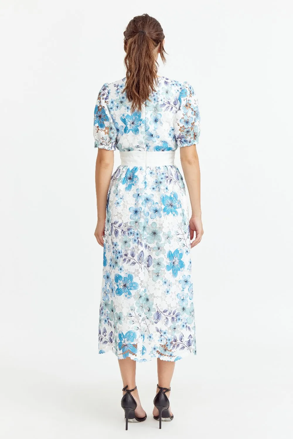 Adrian Floral Lace Midi Dress sold by Adelyn Rae product image thumbnail 2