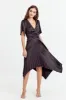 Rana Pleated Satin Dress sold by Adelyn Rae