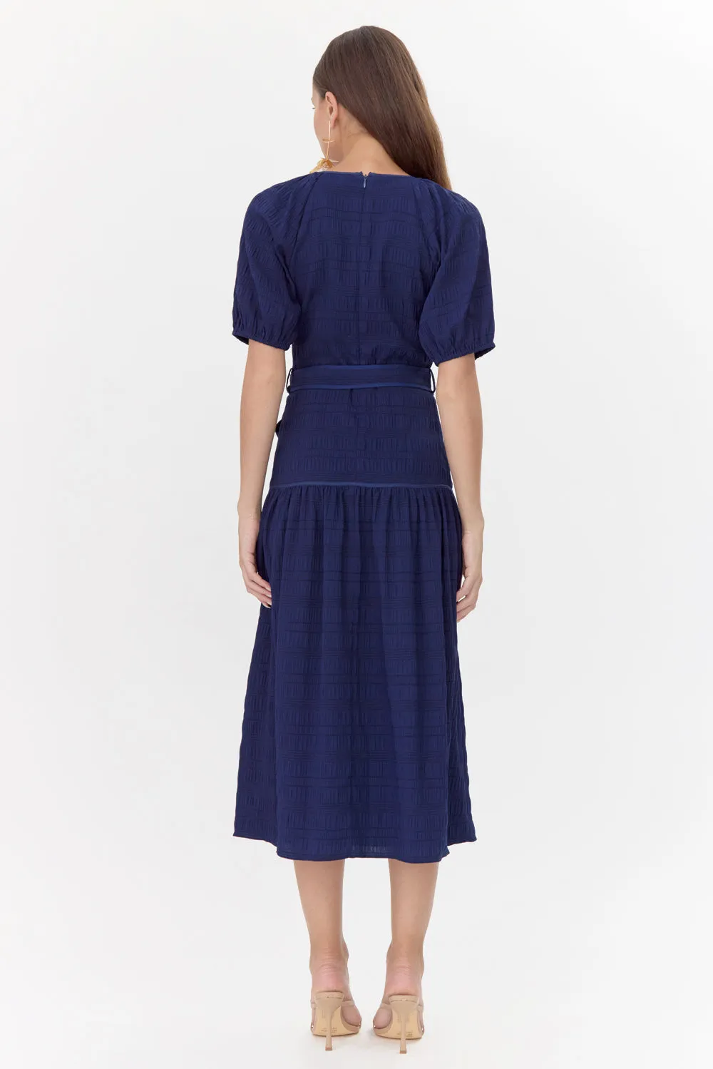 Dana Drop Waist Belted Midi Dress sold by Adelyn Rae product image thumbnail 3