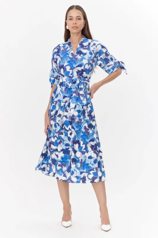 Mona Textured Drop Waist Midi Dress sold by Adelyn Rae