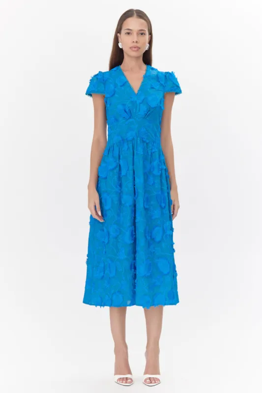 Nori 3D Embroidered Midi Dress sold by Adelyn Rae