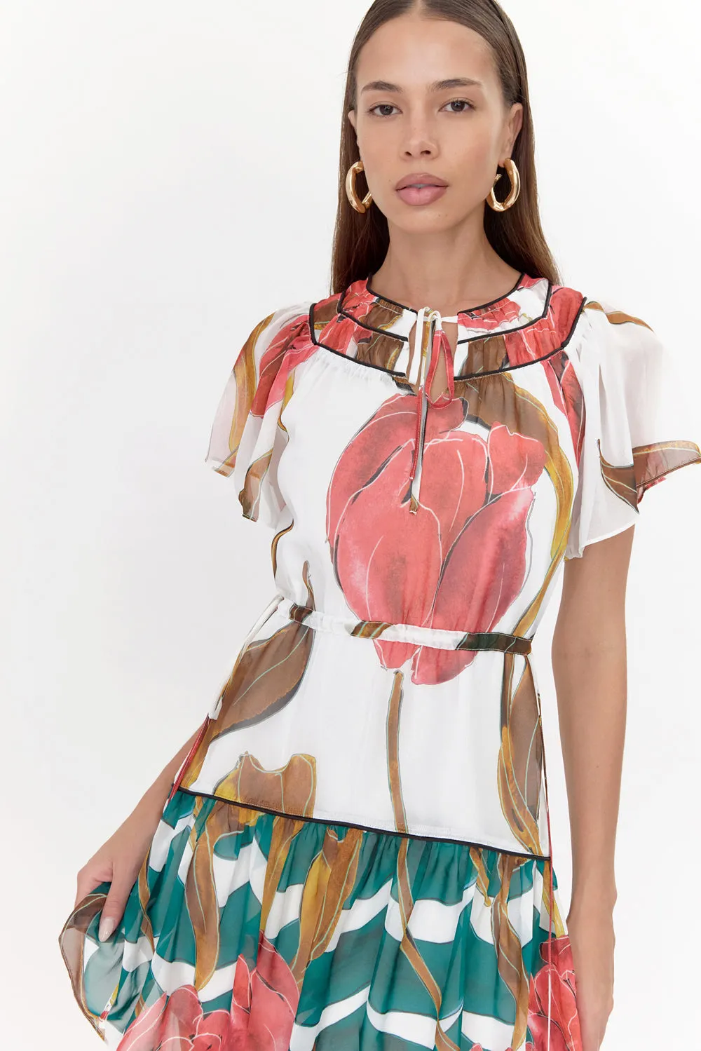 Nerissa Printed Mini Dress sold by Adelyn Rae product image thumbnail 3