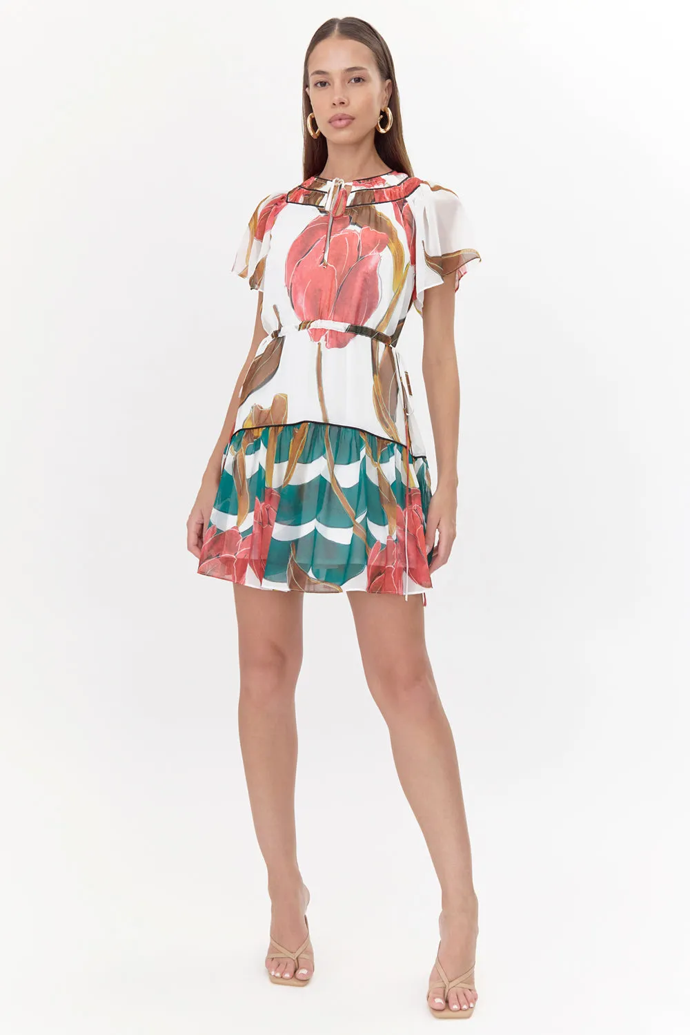 Nerissa Printed Mini Dress sold by Adelyn Rae product image thumbnail 5