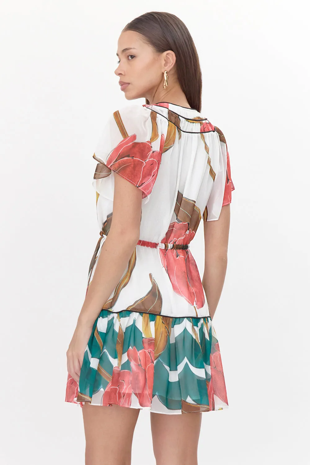 Nerissa Printed Mini Dress sold by Adelyn Rae product image thumbnail 4