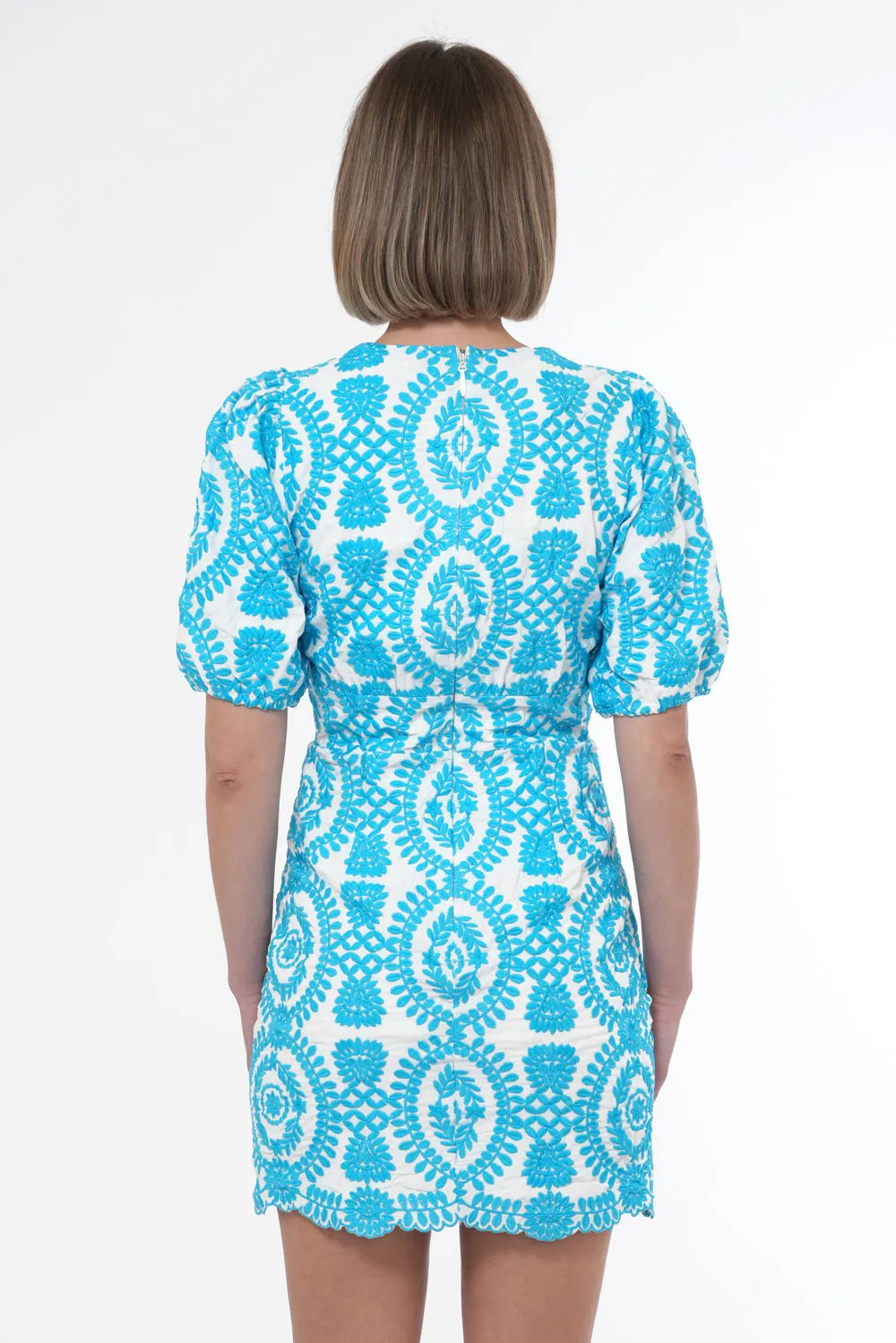 Rosemary Cotton Eyelet Embroidered Mini Dress sold by Adelyn Rae product image thumbnail 3