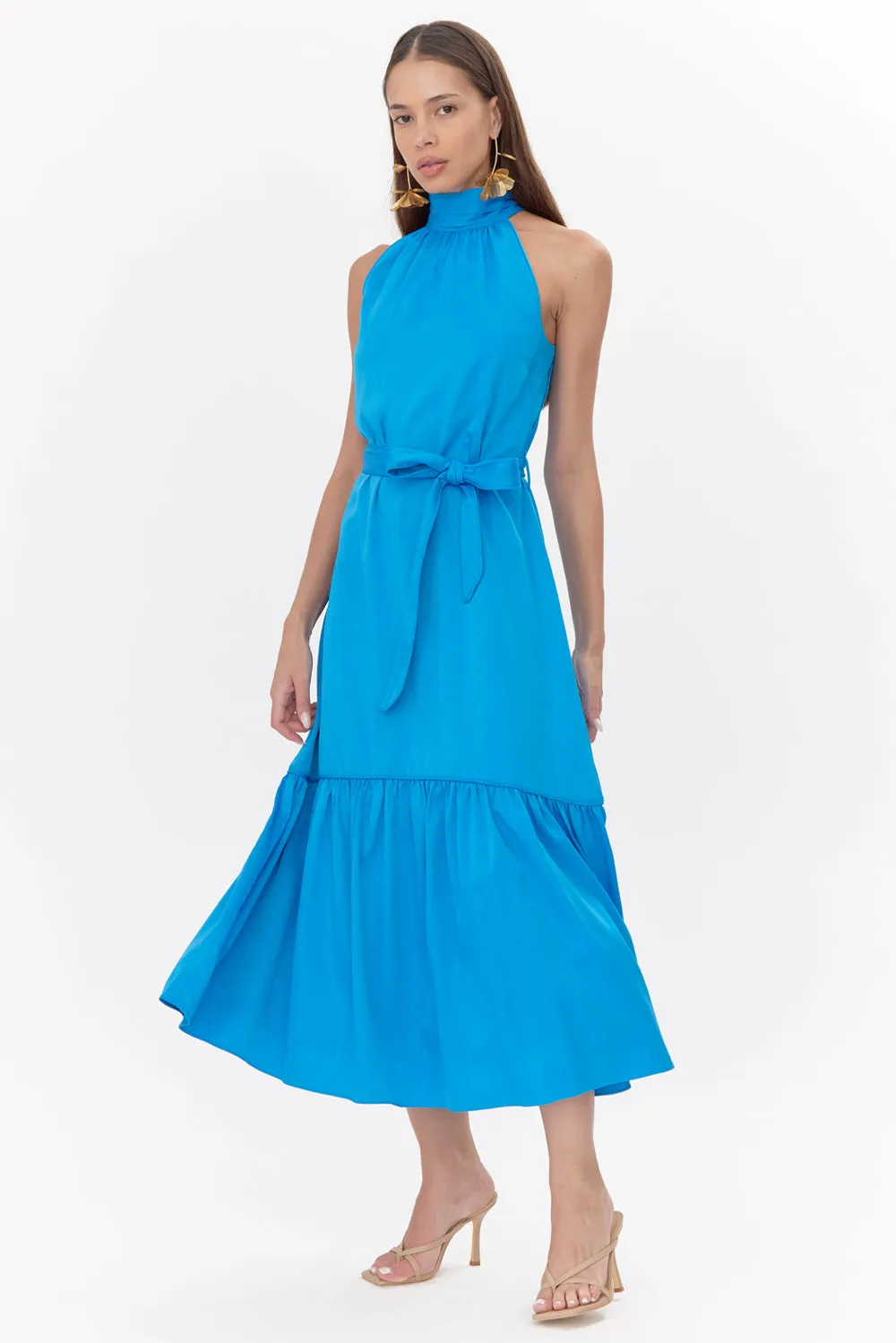 Melia Halter Textured Midi Dress sold by Adelyn Rae product image thumbnail 2