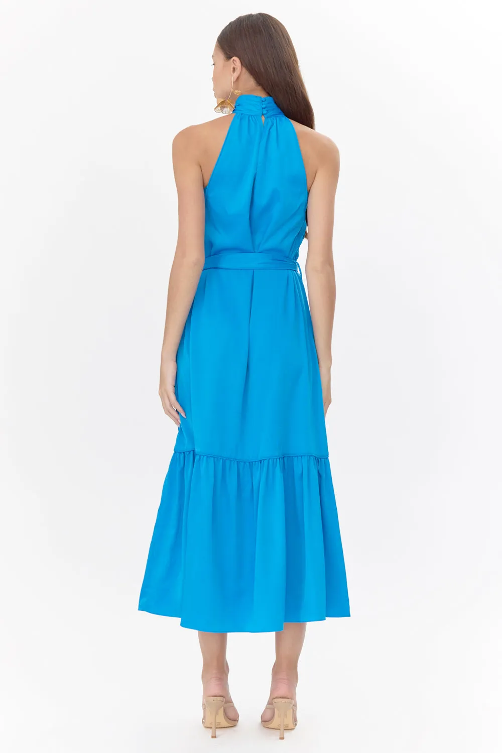 Melia Halter Textured Midi Dress sold by Adelyn Rae product image thumbnail 3