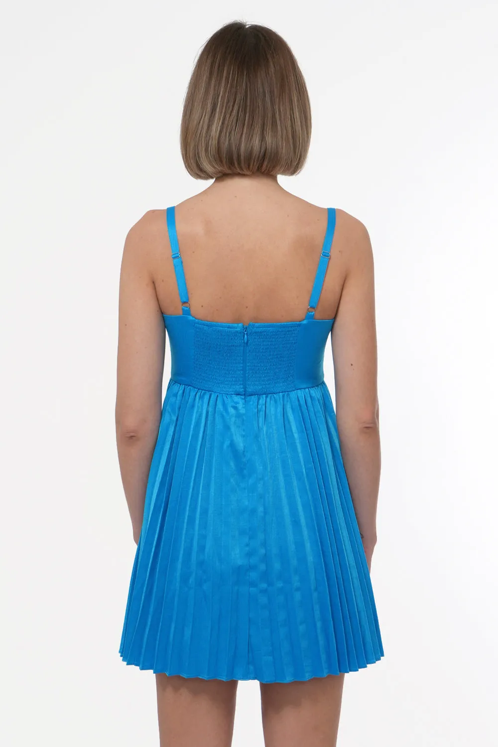 Reily Textured Pleated Mini Dress sold by Adelyn Rae product image thumbnail 3