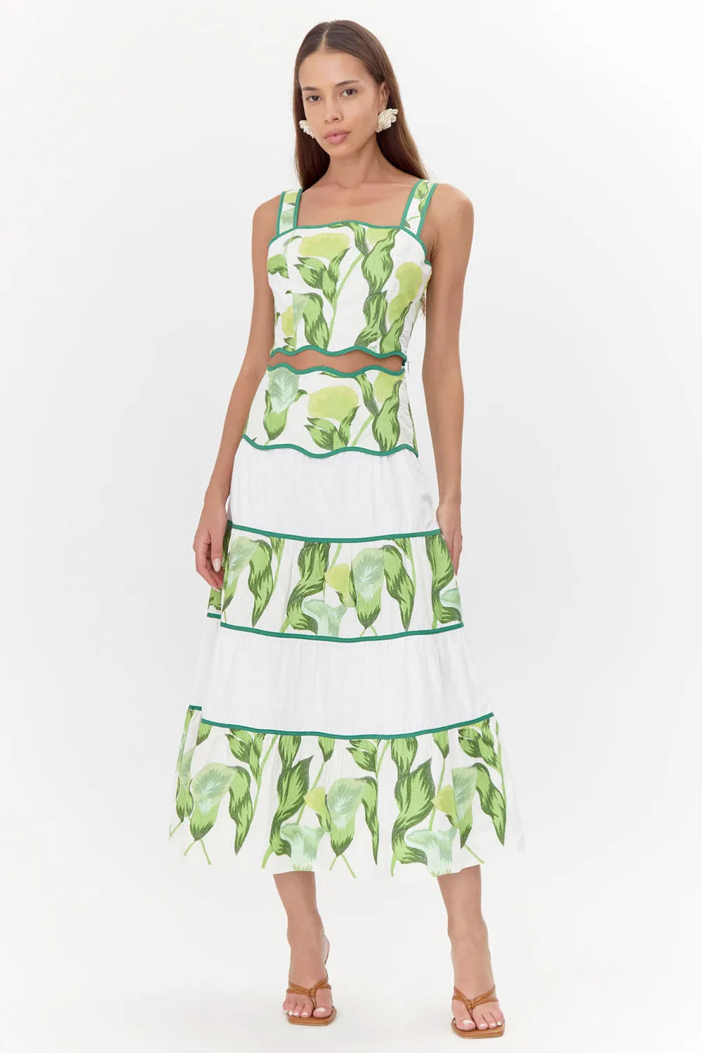 Daphne Embroidered Scalloped Trim Set sold by Adelyn Rae