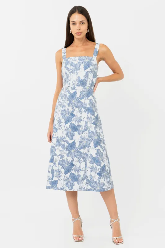 Roanne Jacquard Midi Dress sold by Adelyn Rae