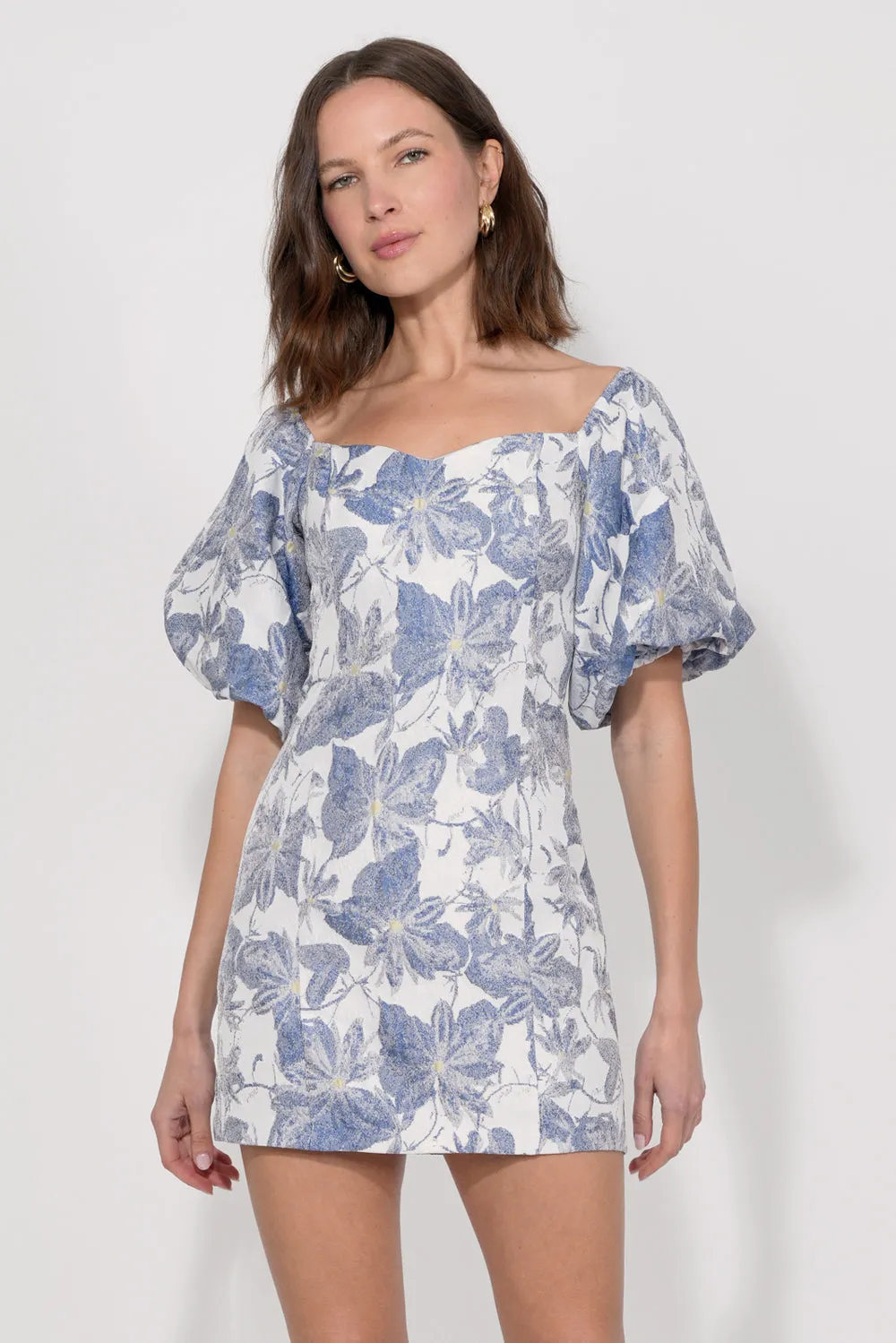Kasia Jacquard Off Shoulder Mini Dress sold by Adelyn Rae product image thumbnail 2