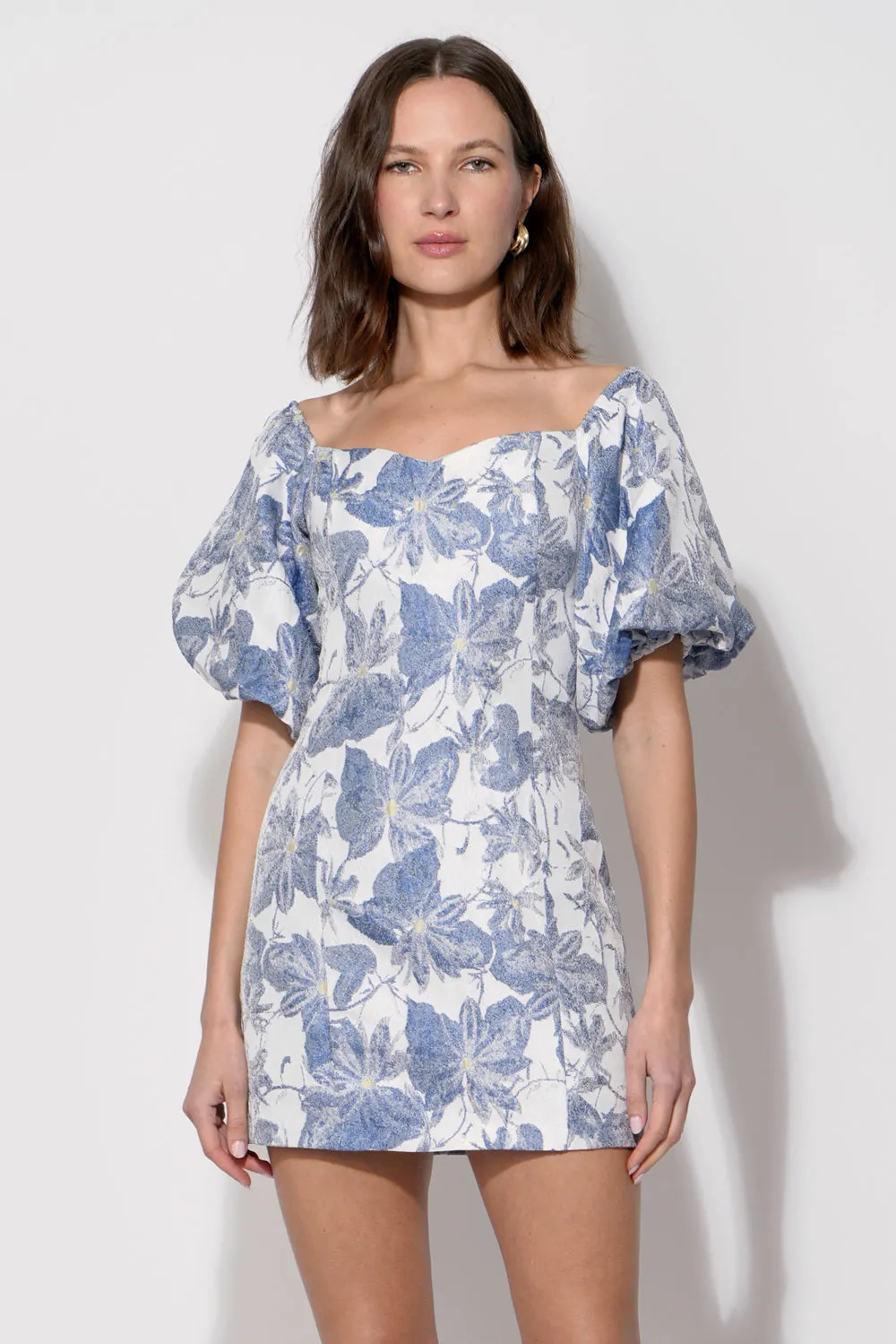 Kasia Jacquard Off Shoulder Mini Dress sold by Adelyn Rae product image thumbnail 3