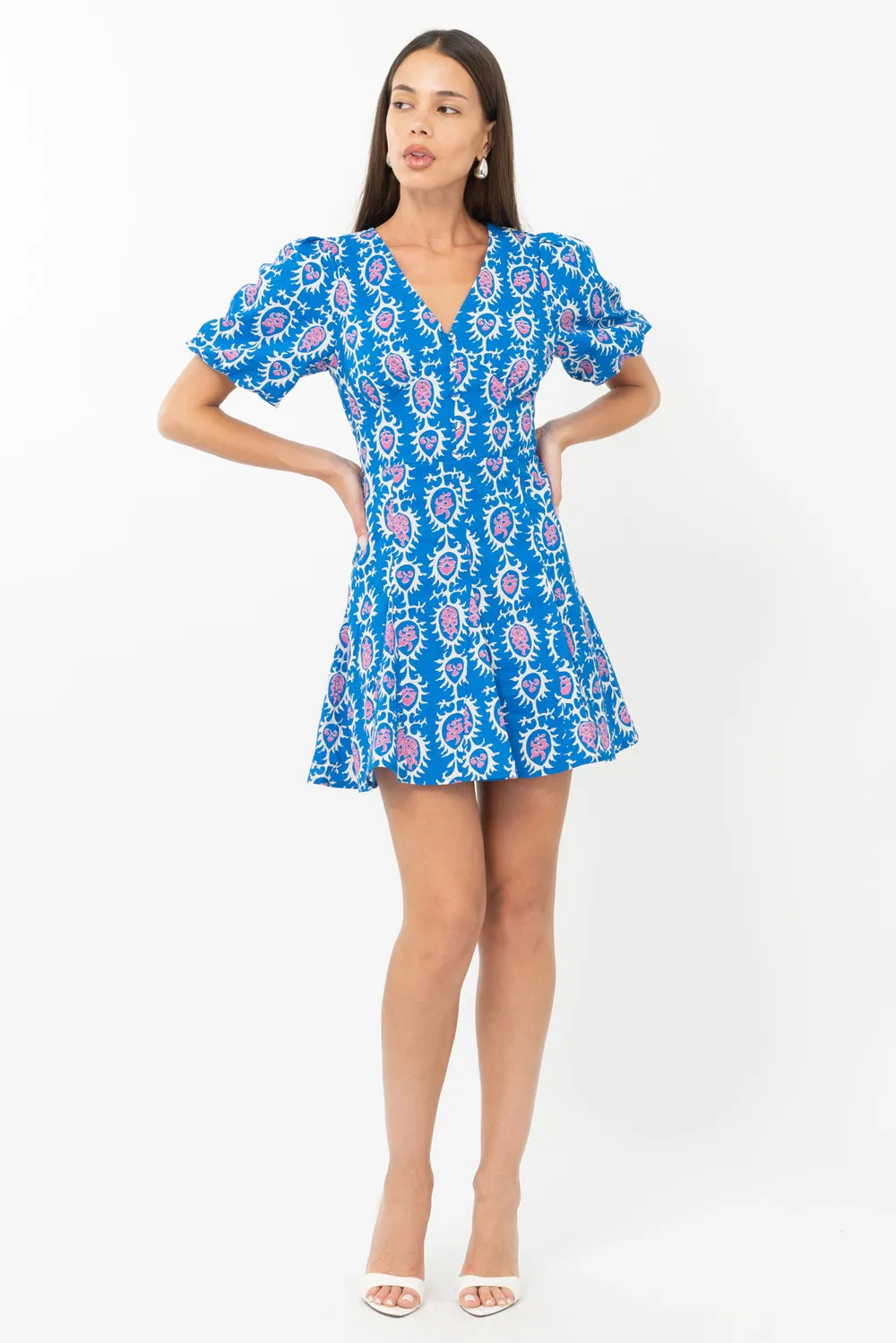 Oslo Printed Mini Dress sold by Adelyn Rae product image thumbnail 4