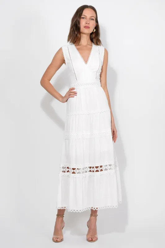 Roxy Lace Trim Maxi Dress sold by Adelyn Rae