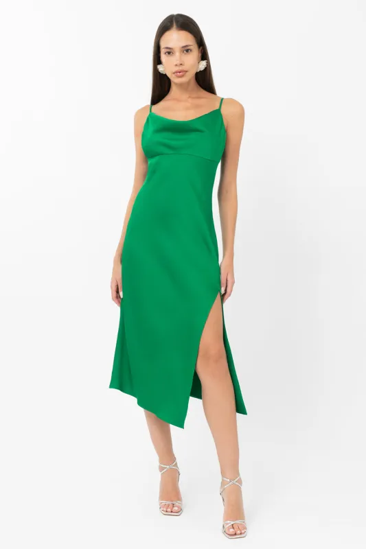 Faith Front Slit Slip Dress sold by Adelyn Rae