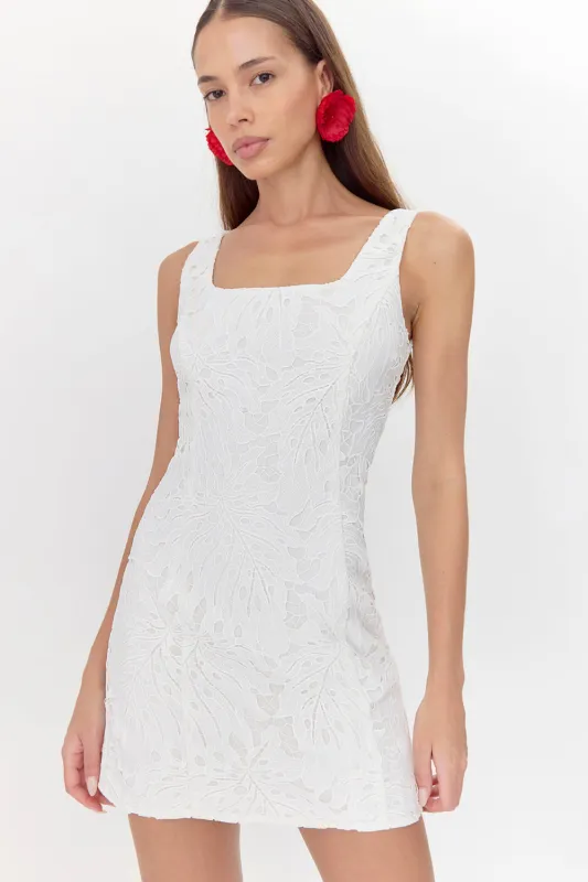 Julia 3D Lace Mini Dress sold by Adelyn Rae