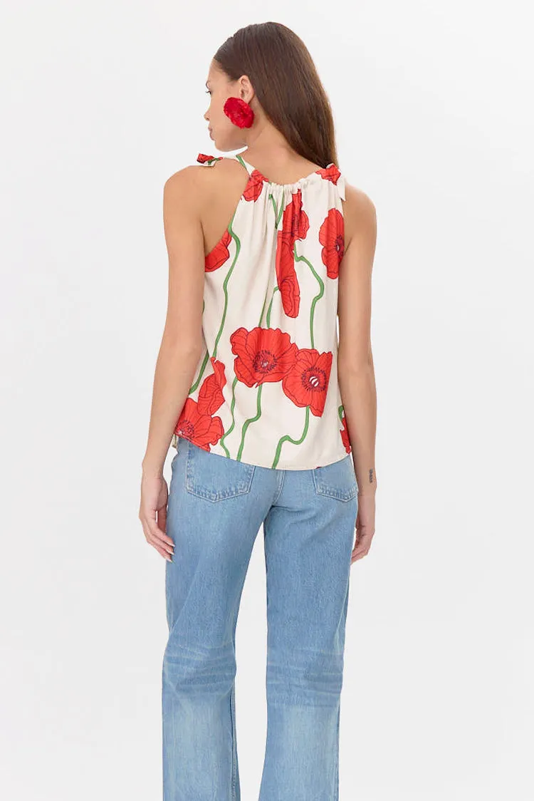 Anaia Abstract Rose Print Side Tie Top sold by Adelyn Rae product image thumbnail 4