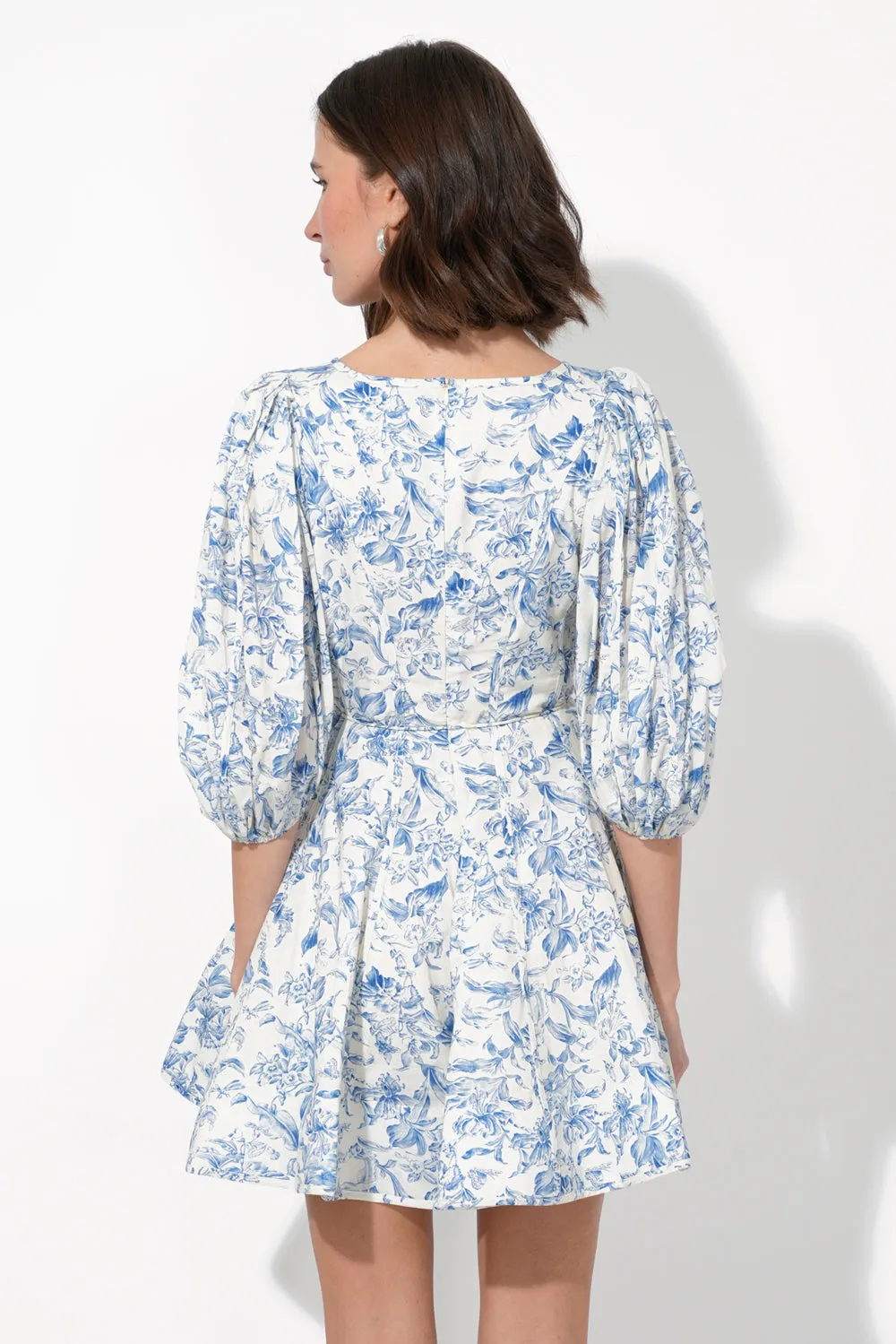 Clare Printed Fit and Flared Mini Dress sold by Adelyn Rae product image thumbnail 3