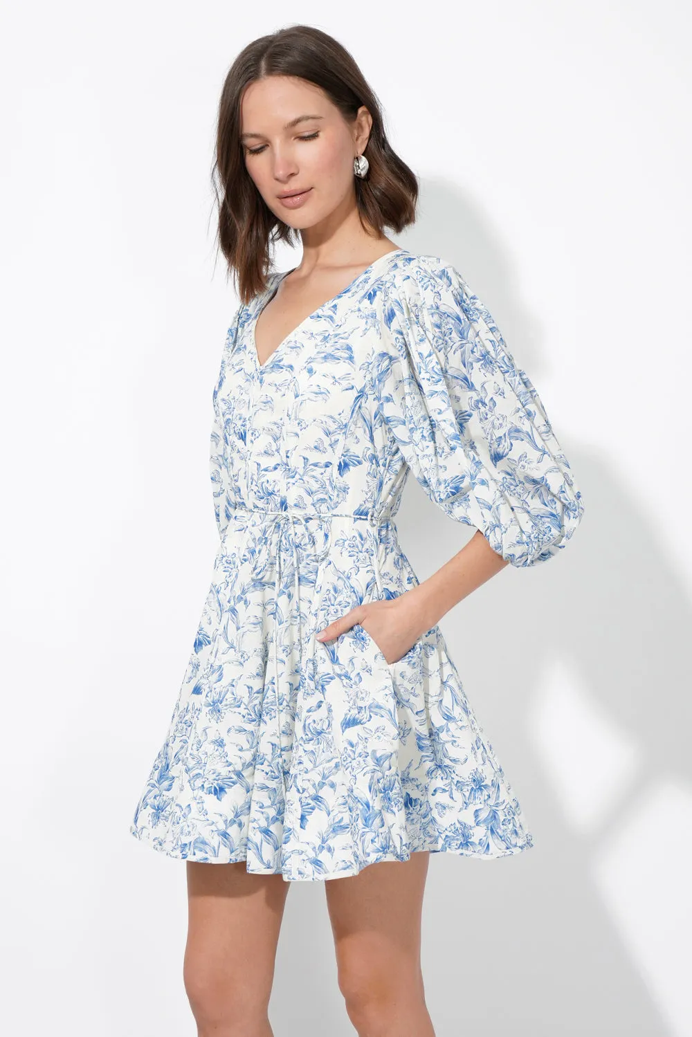 Clare Printed Fit and Flared Mini Dress sold by Adelyn Rae