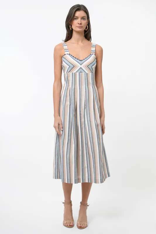 Inez Stripe Midi Dress sold by Adelyn Rae