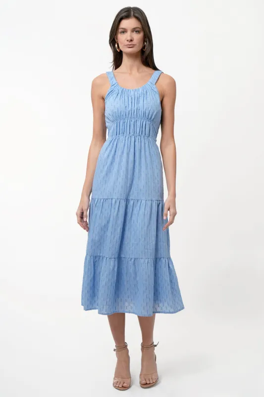 Rosali Textured Cotton Midi Dress sold by Adelyn Rae