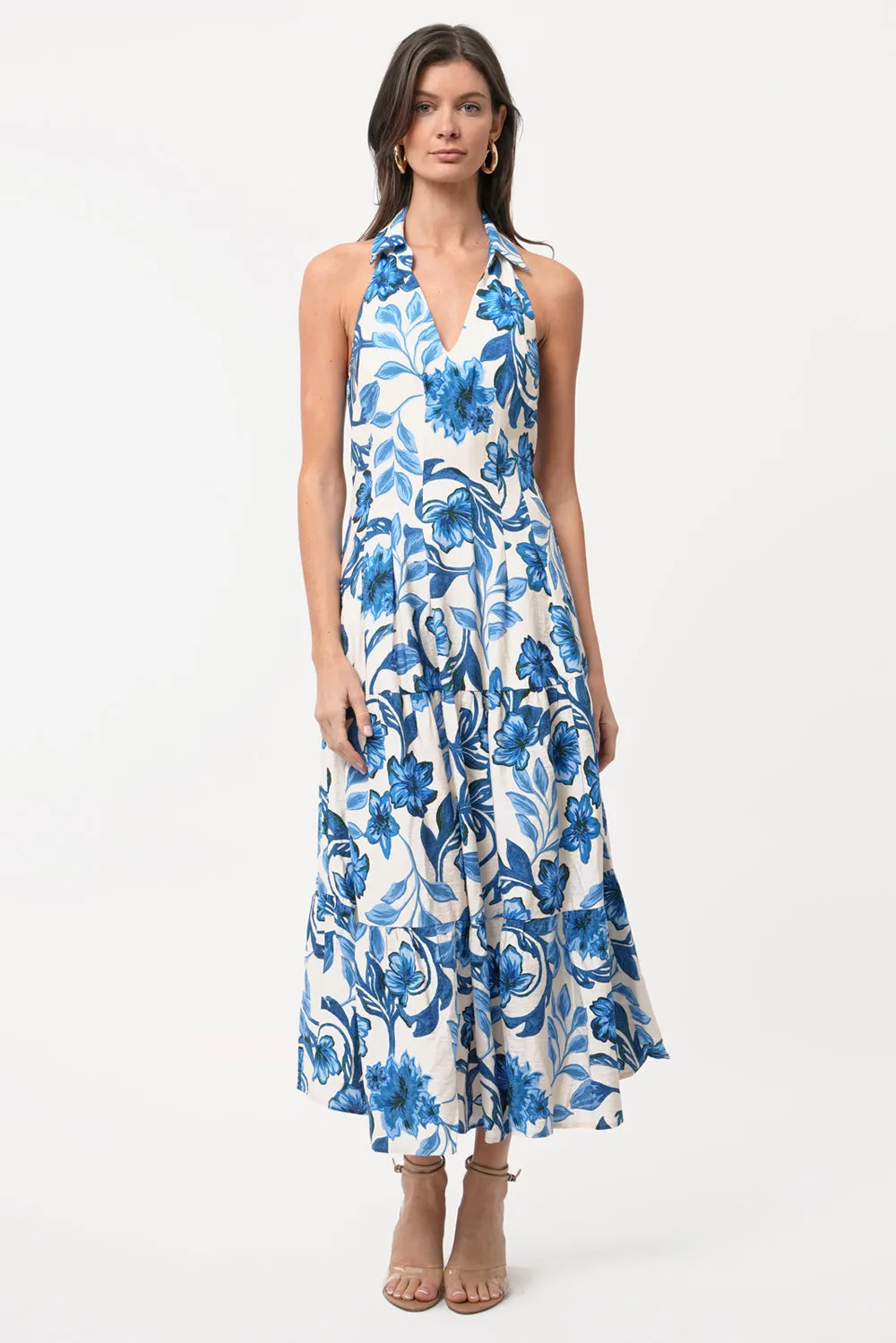 Lenni Printed Halter Dress sold by Adelyn Rae