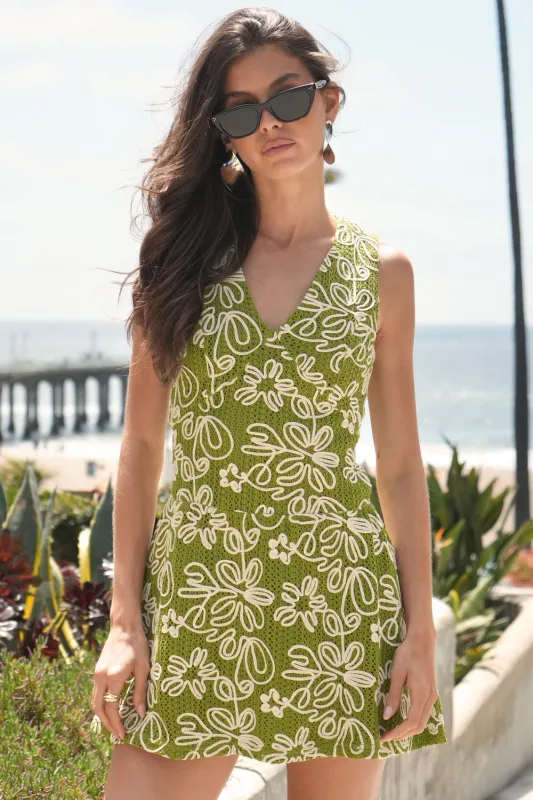 Fatina Corded Textured Mini Dress sold by Adelyn Rae