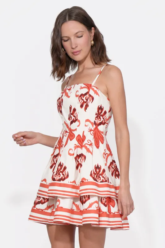 Isla Pintucked Printed Mini Dress sold by Adelyn Rae