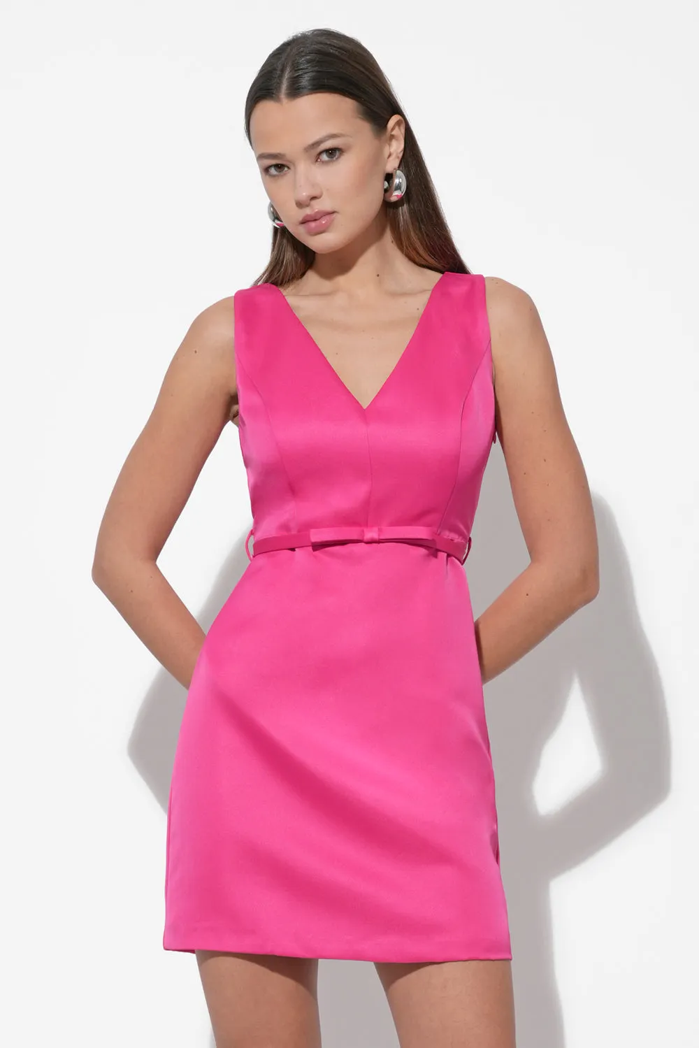 Barbara Dutch Satin Fit And Flare Mini Dress sold by Adelyn Rae product image thumbnail 2