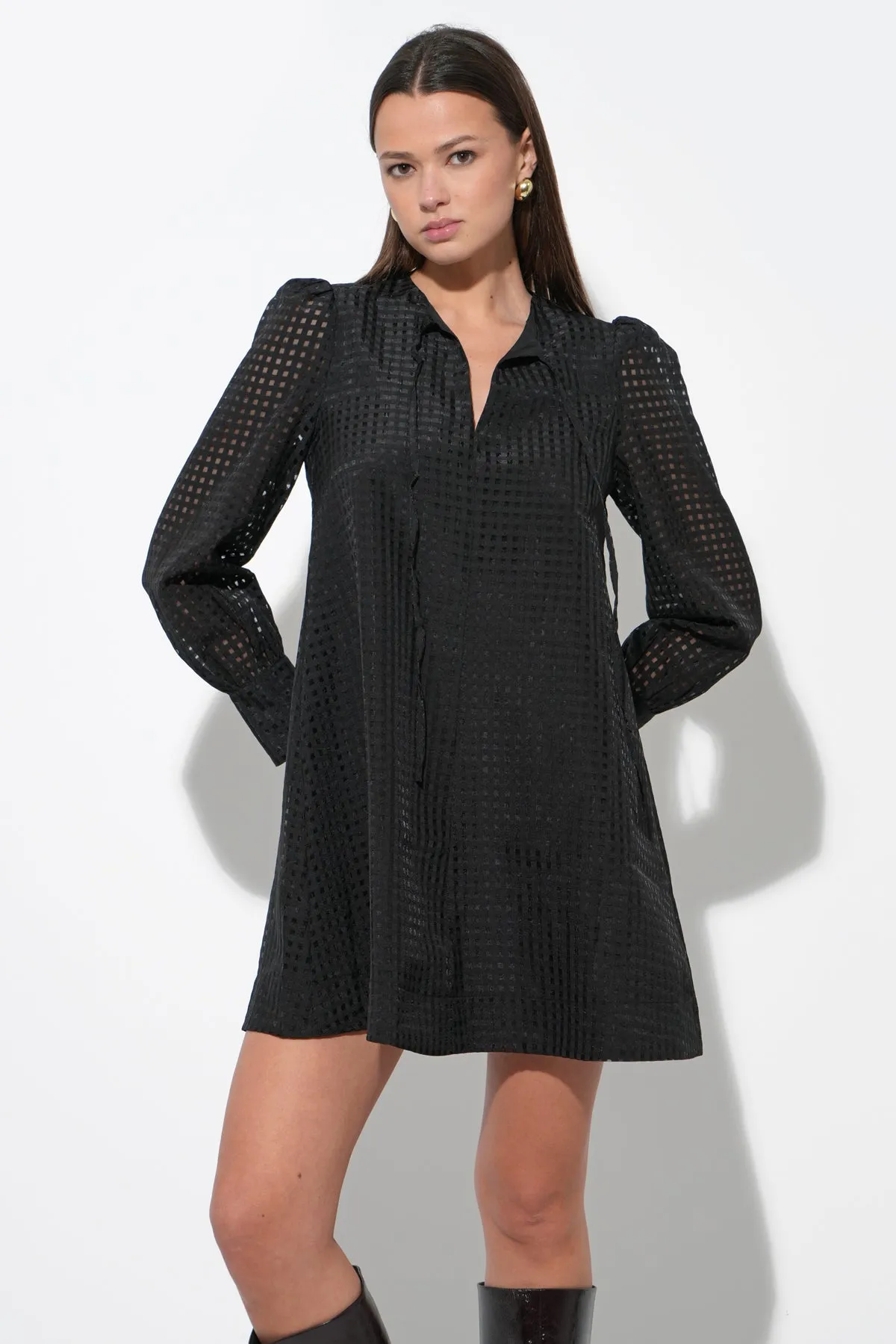 Ashley Seersucker Mini Dress sold by Adelyn Rae product image thumbnail 2