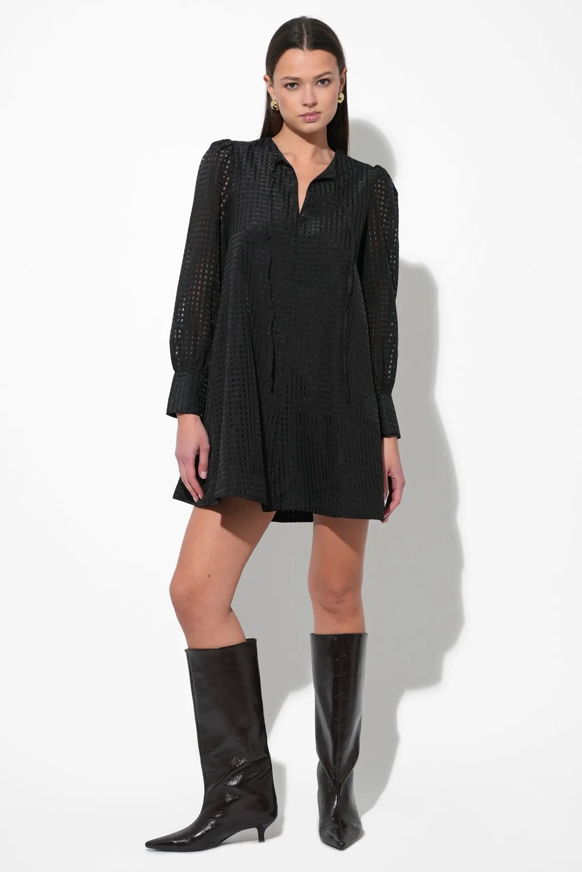 Ashley Seersucker Mini Dress sold by Adelyn Rae product image thumbnail 3