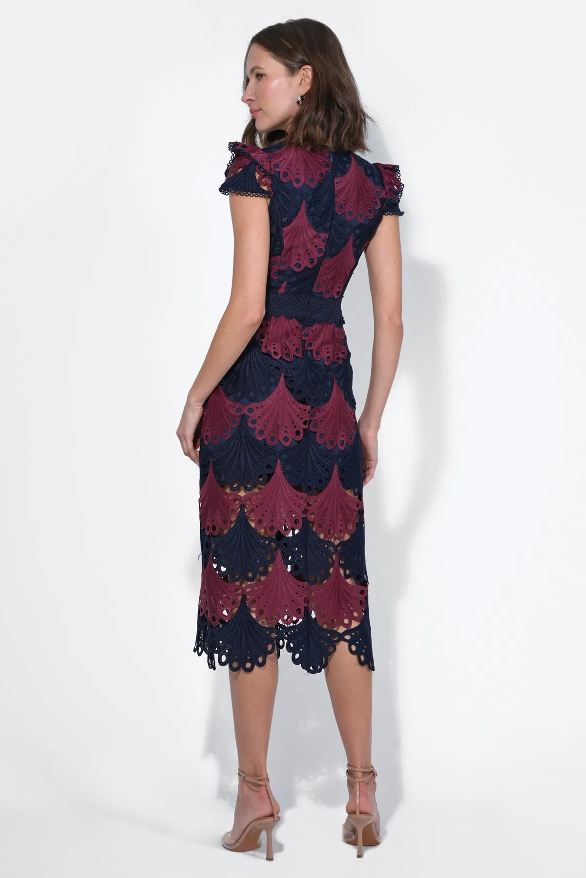 Mia Crochet Lace Midi Dress sold by Adelyn Rae product image thumbnail 3