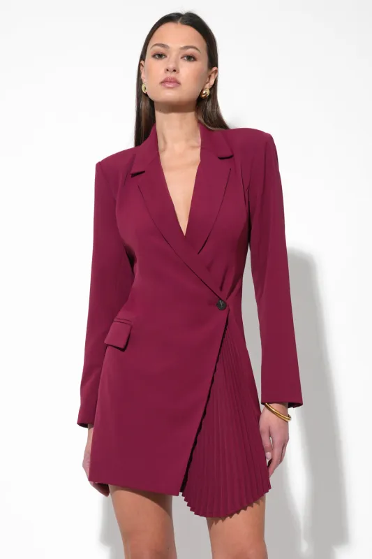 Felicia Pleated Front Blazer Dress sold by Adelyn Rae