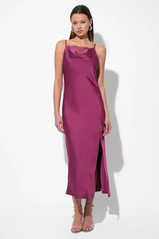 Serena Lace Cowl Neck Slip Dress sold by Adelyn Rae