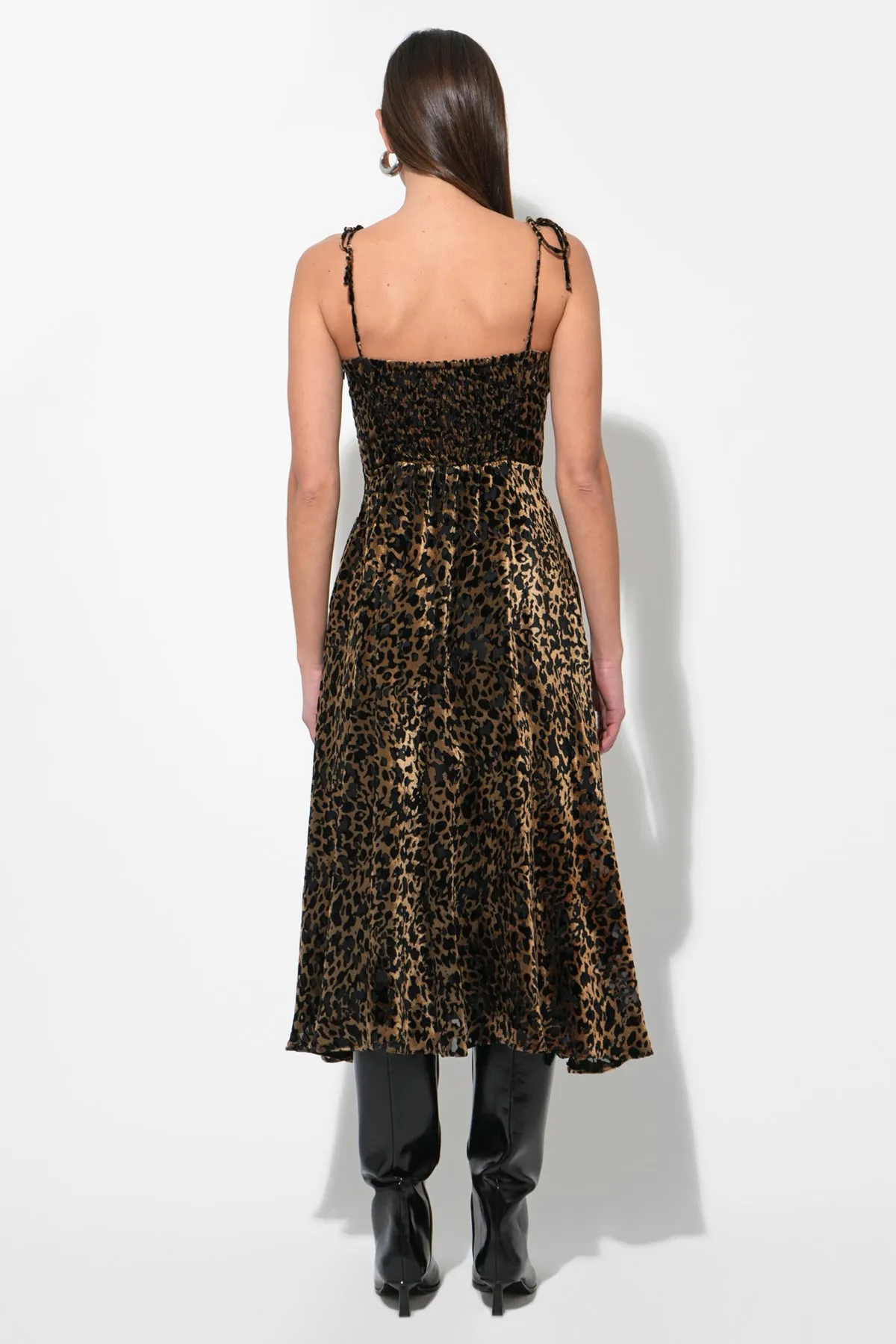 Weslena Bustier Burnout Midi Dress sold by Adelyn Rae product image thumbnail 4