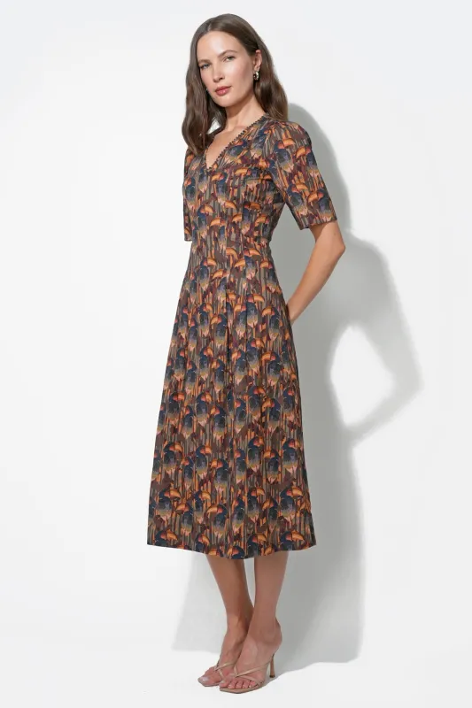 Gracie Puff Sleeve Midi Dress sold by Adelyn Rae