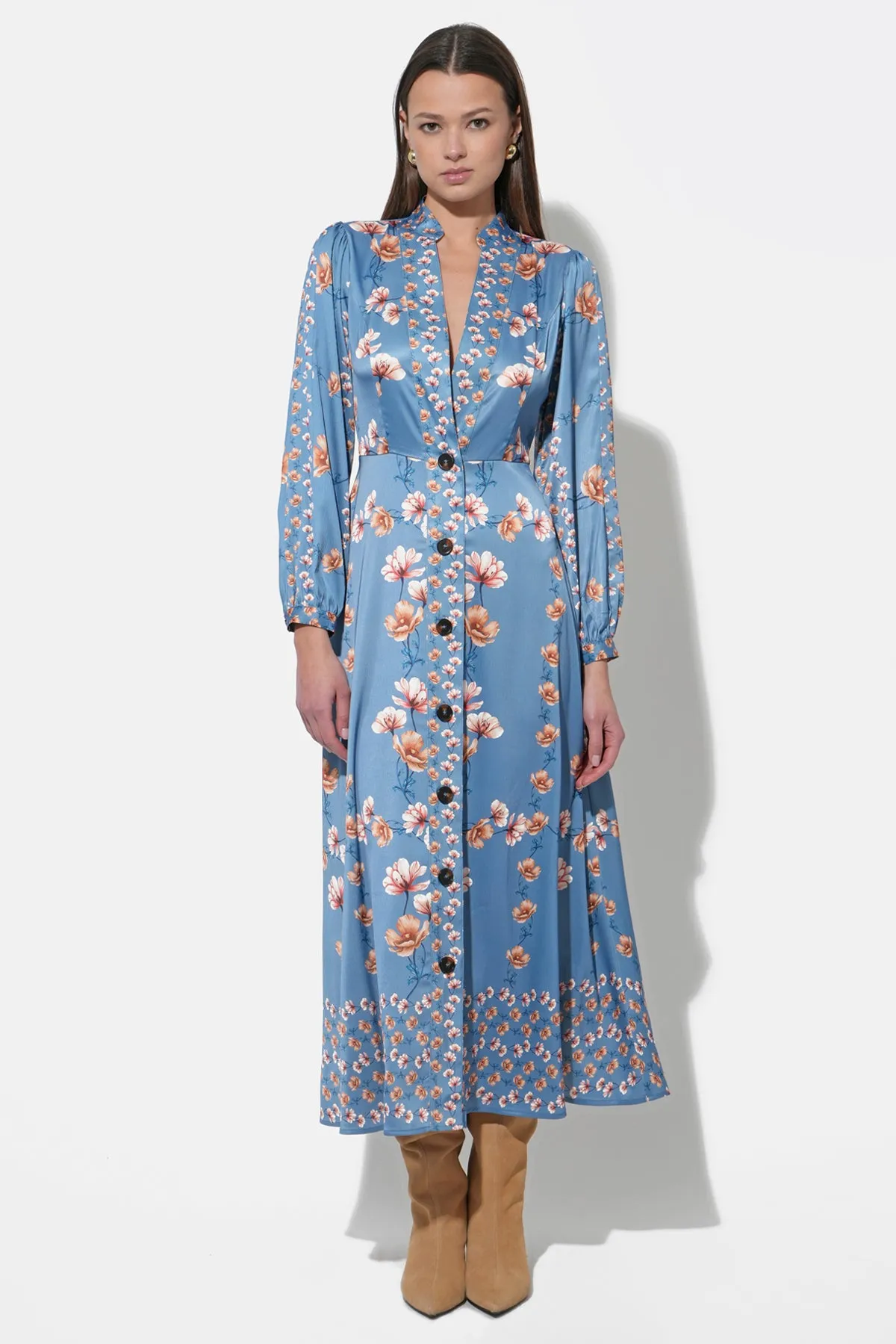 Jailyn Button Front Midi Dress sold by Adelyn Rae product image thumbnail 3