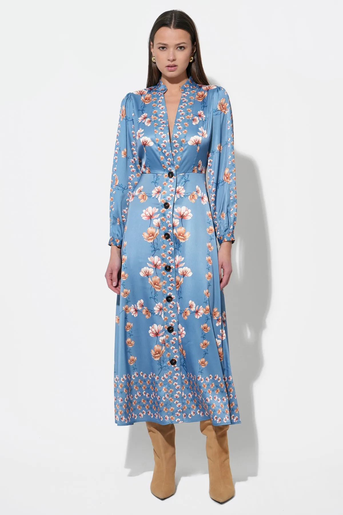 Jailyn Button Front Midi Dress sold by Adelyn Rae product image thumbnail 2