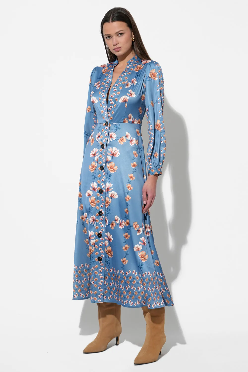 Jailyn Button Front Midi Dress sold by Adelyn Rae